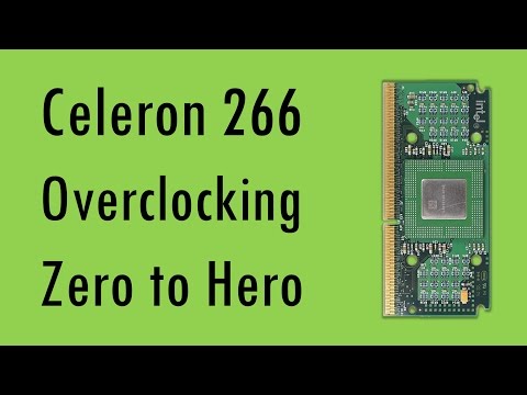 Overclocked Celeron 266 vs Pentium II from 1998
