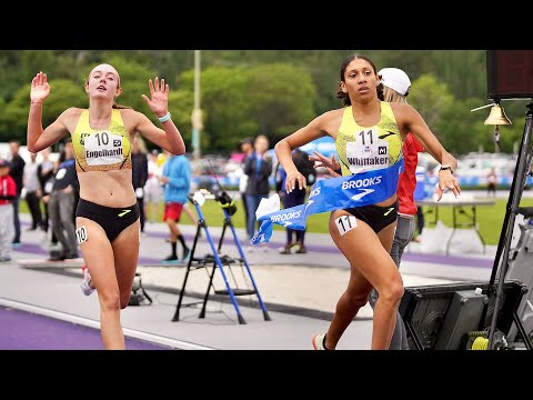 Tight Finish in Best Ever High School Girls Mile at 2022 Brooks PR Invite