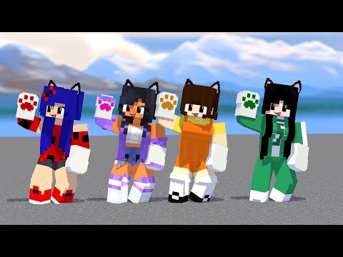 SHUFFLE PAW ME TOO FIRST MEET APHMAU LADY BUG SQUID GAME - MINECRAFT ANIMATION #shorts