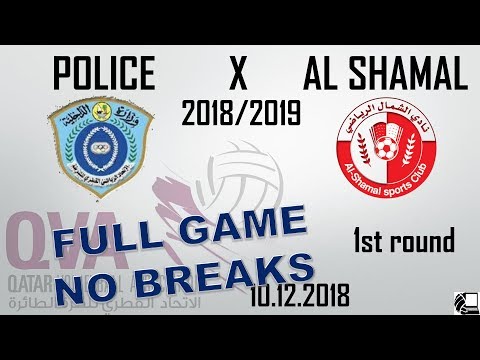 Police X Al Shamal 3:0 - Qatar Volleyball League 18/19 - (10.12.2018) NO BREAKS, BACK VIEW