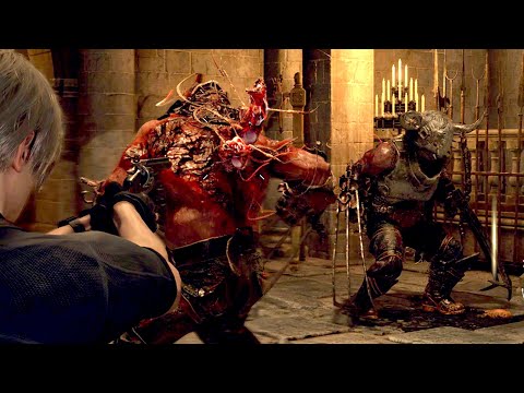 Leon goes full John Wick on Garrador Duo - Resident Evil 4 Remake Stylish Gameplay - No Damage