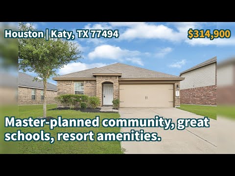 Katy, TX 77494 | $314,900 | 2,094 Sqft, 4 beds, 2 full baths, Single-Family | Master-planned comm...