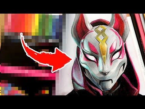 los mejores lapices escolares dibujando a deriva fortnite - dibujos de fortnite a lapiz faciles