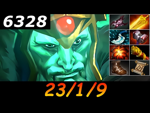 Dota 2 Wraith King 6328 MMR 23/1/9 (Kills/Deaths/Assists) Ranked Full Gameplay