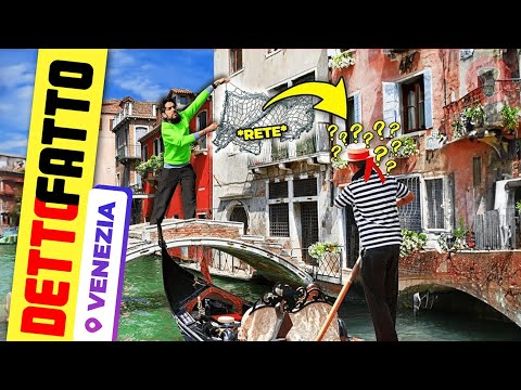 Catturare un Gondoliere con una Rete a Venezia - [Candid Camera] - Detto Fatto Ep.58 - theShow