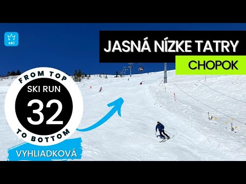 Jasna Chopok Slovakia / black ski run 32 Vyhliadkova - from top to bottom