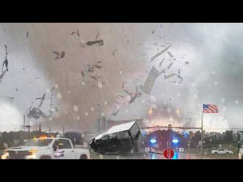 7 min Ago in Texas! Roofs Destroyed! Multiple Tornadoes Struck Houston & El Campo TX, USA