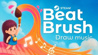 Beat Brush: Draw music. Trailer. Cozy game where you draw music
