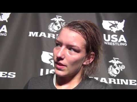 Alisha Howk (WI), 2017 Junior Women's National champion at 112 lbs.