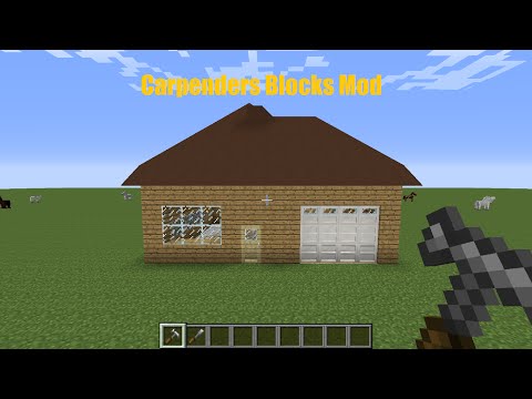 Minecraft Mod Showcase | Carpenters Blocks Mod