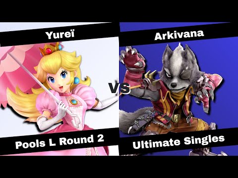 Super Smash QWERTZ #7 - Pools Losers Round 2 - Yureï (Peach) vs. Arkivana (Wolf)