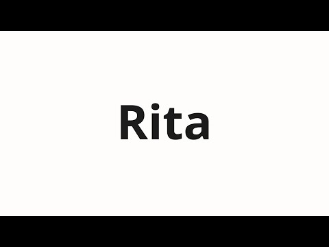 How to pronounce Rita | Рита (Rita in Russian)