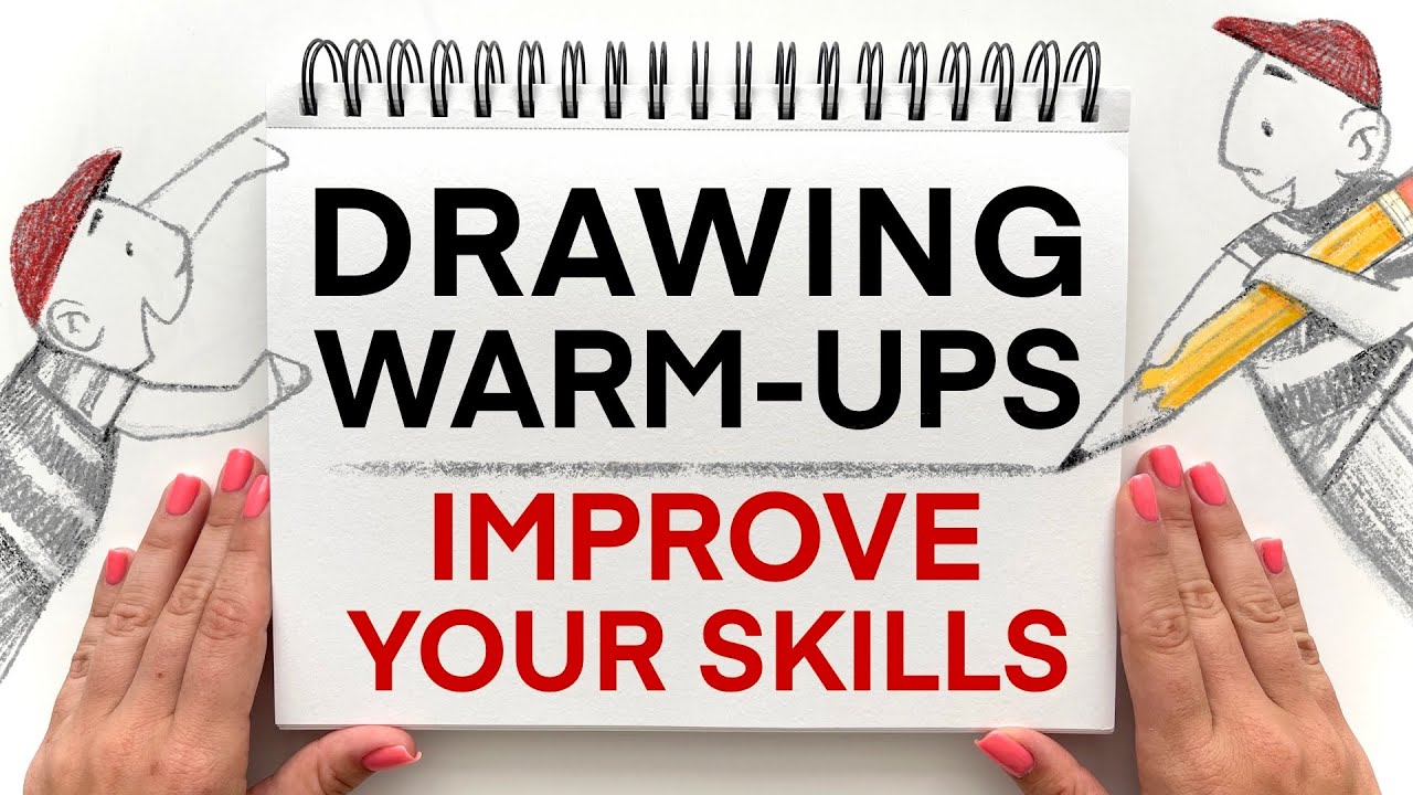 12 Drawing Exercises to Improve Your Art Skills! Warm-Up Practice