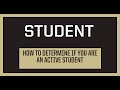 How To Tell If Your Student Status Is Active