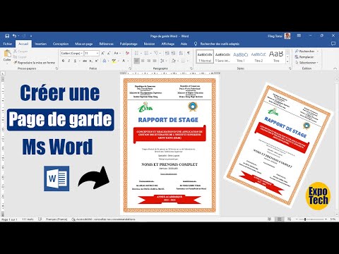 Comment réaliser une page de garde sur Microsoft Word