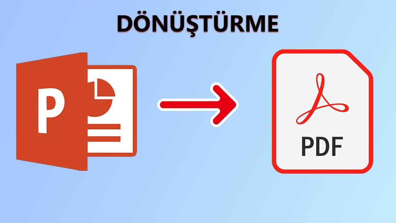 PowerPoint Dosyasını - PDF Çevirme | PPTX to PDF
