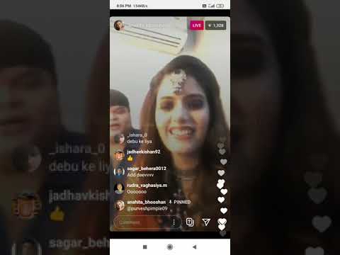 Anahita didi and purvesh bhaiya live