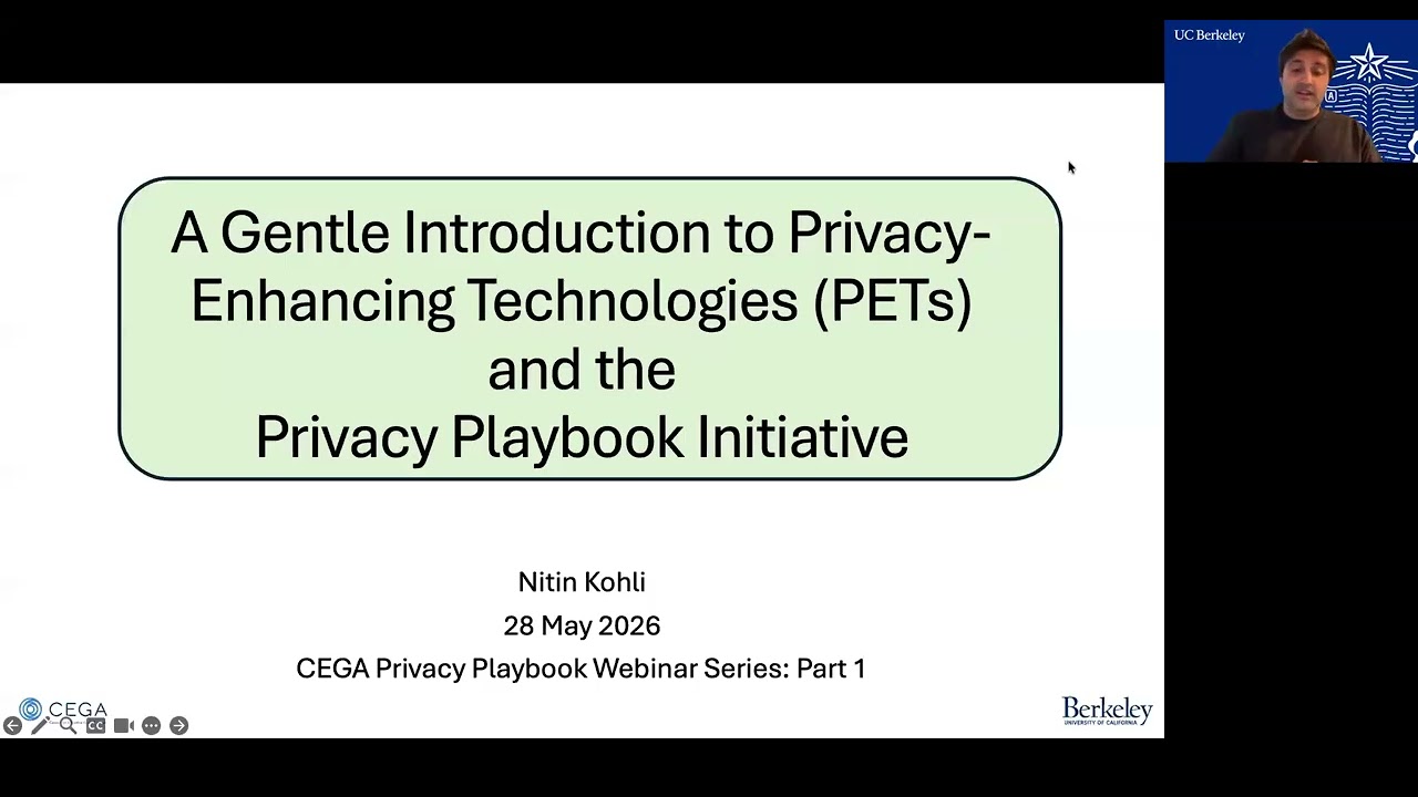 A Gentle Introduction to Privacy Enhancing Technologies (PETs) and the Privacy Playbook Initiative