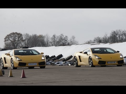 520 HP Lamborghini Gallardo SE E-gear vs 500 HP Lamborghini Gallardo E-gear UNCUT