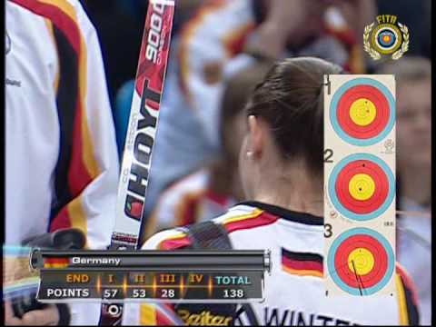 Germany v Italy – recurve women team gold | Rzeszow 2009 Indoor World Championships