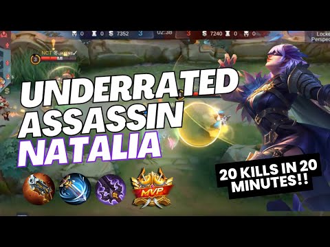 20 kills in 20 minutes?? Gigil sila lahat sakin - Top global Natalia Gameplay | Mobile legends