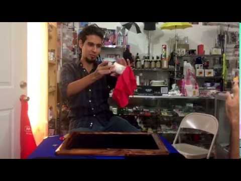 Seda a través de vidrio