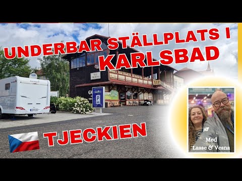 Underbar ställplats i Karlsbad, Tjeckien. Prisvärt! Och - man köra hit utan Vignette, = gratis.