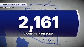 Which Arizona zip code has the most license plate cameras?