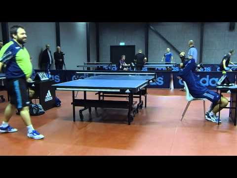 150117 VM Ping Pong Kval, Istvan Moldovan - Thomas Krejdal