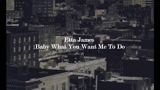 Etta James - Baby What You Want Me To Do - 1981