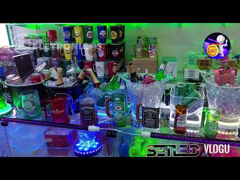 Balde De Gelo Copos LED Decoração Para Festa Bar Balada Cerveja Drink iluminação Especial Neon