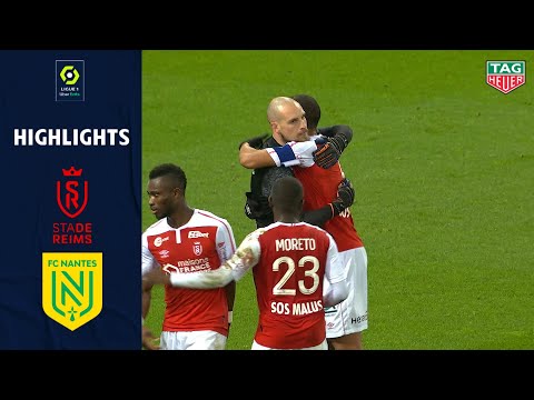 STADE DE REIMS - FC NANTES (3 - 2) - Highlights - (SdR - FCN) / 2020-2021