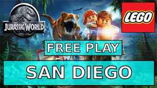 Lego Jurassic World San Diego Free Play 100% - All Minikits - Characters - Collectibles