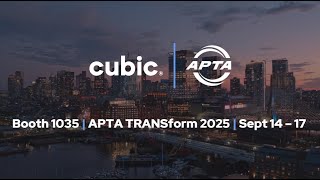 Cubic Will Be Joining APTA TRANSform 2025!