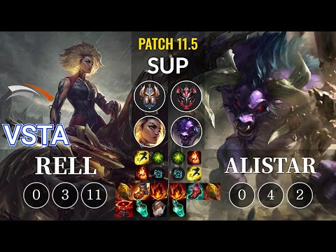 HLE Vsta Rell vs Alistar Sup - KR Patch 11.5