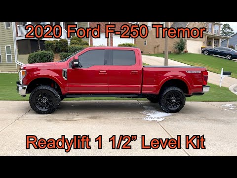 Readylift 1 1/2” level kit on 2020 Ford F-250 Tremor 7.3L install