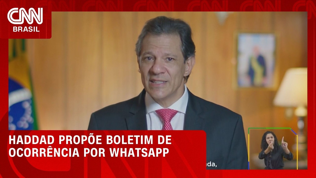 Em agenda, Haddad propõe boletim de ocorrência feito por WhatsApp | CNN 360º
