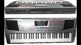 Video thumbnail for Roland EM-15 (DEMO songs) by Keyboards - review - repair