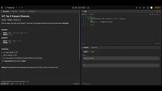 Solving LeetCode 347 – Top K Frequent Elements | No Talk, Just Code – Ep. 6
