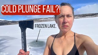 I Tried Cold Plunging in a Frozen Lake | Solo Winter Camping at 17°F