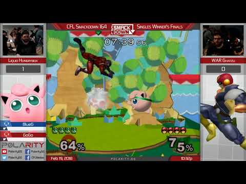 CFL Smackdown 164 Melee - Liquid`Hungrybox (Puff) vs WAR Gahtzu (Falcon) - Winners Finals