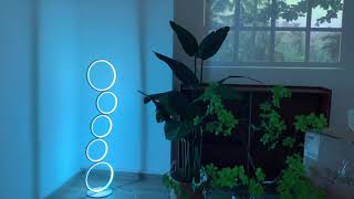 LampDepot RGB Minimalist Circular Floor Lamp