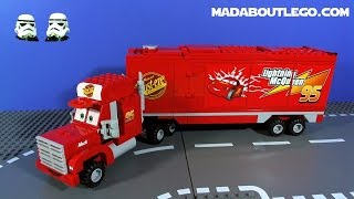 LEGO CARS 2 MACK&#39;S TEAM TRUCK CRASH!