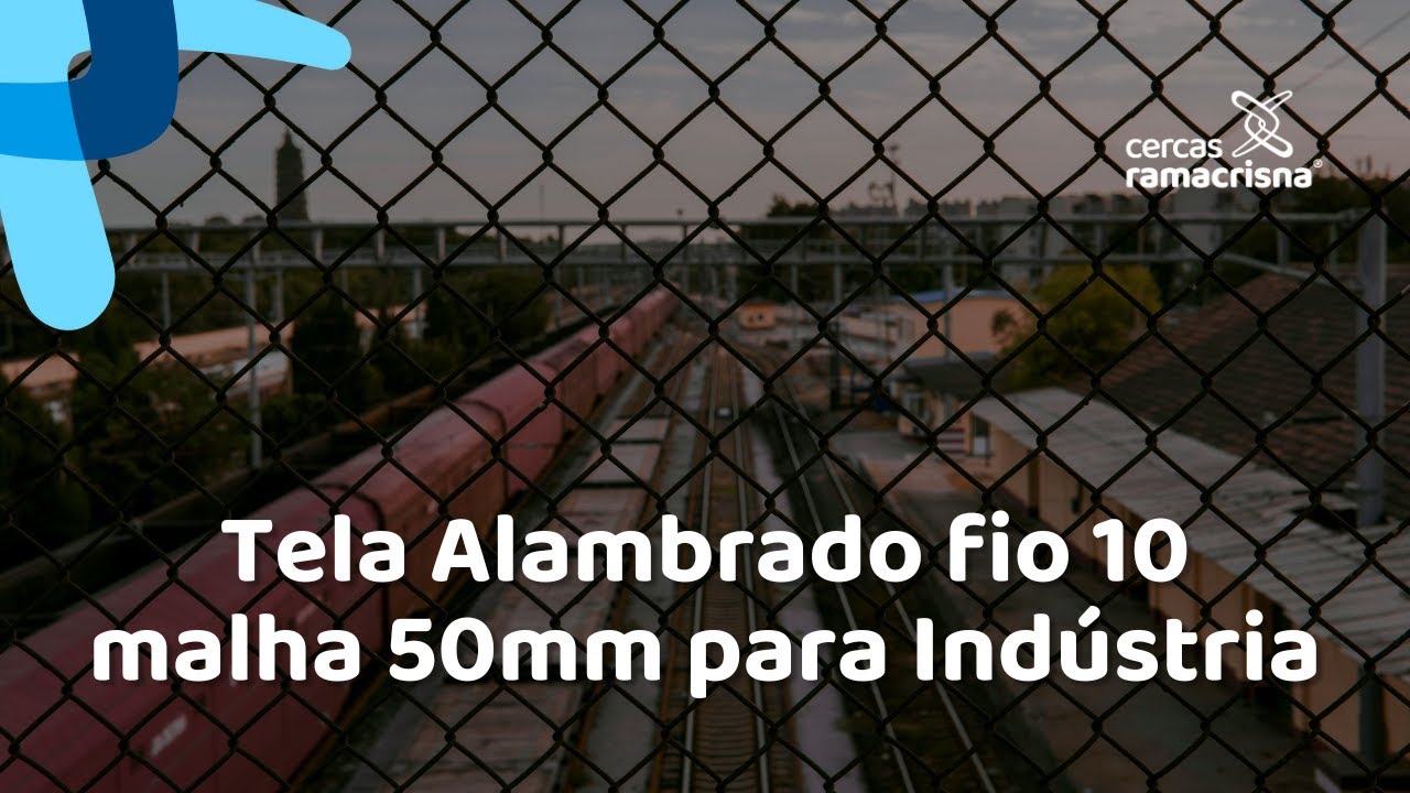 Tela Alambrado fio 10 malha 50 para fechamentos Industriais