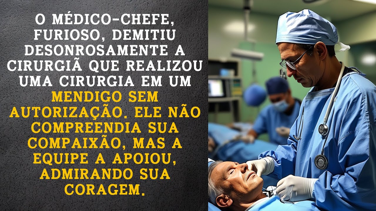 Médico-chefe demite cirurgiã por salvar mendigo! A verdade por trás dessa decisão chocante!
