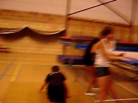 Entrenamiento de tramppolin en belgica