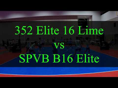352 Elite 16 Lime vs SPVB B16 Elite USAV