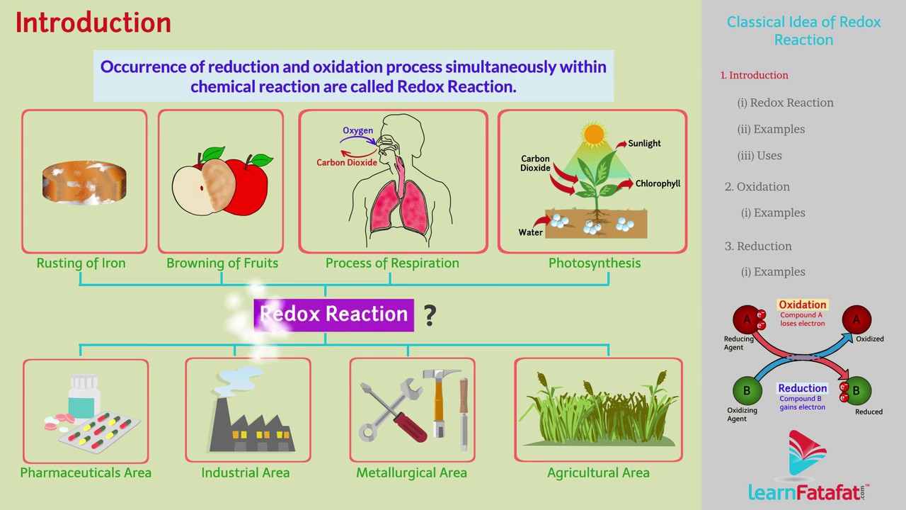 Redox Reactions Class 11 Chemistry - Idea of Redox Reaction.