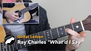 Ray Charles "What'd I Say" Acoustic Guitar Lesson