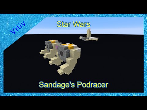 Star Wars Wan Sandage's Podracer in Minecraft - Tutorial